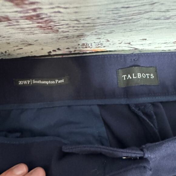 Talbots 20WP Navy Southampton Pants Stretch Dress Slacks - Picture 4 of 8